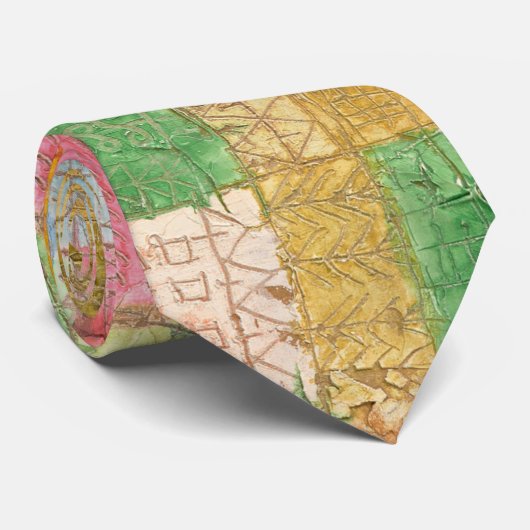 Bunte Landschaft - Paul Klee Stropdas (Opgerold)