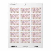 bunte Lilie Adressaufkleber Etiket (Full Sheet)