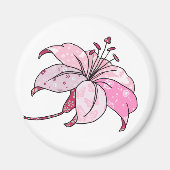 bunte Lilie Keramik Magneet (Voorkant)