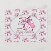 bunte Lilie Postkarte Briefkaart (Voorkant)