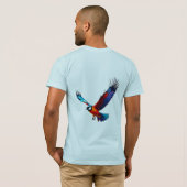 Bunte Möwe im Flug T-shirt (Achterkant volledig)