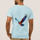 Bunte Möwe im Flug T-shirt (Achterkant)