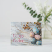 Bunte Oster Postkarte mit Ostereiern Briefkaart (Staand voorkant)