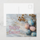 Bunte Oster Postkarte mit Ostereiern Briefkaart (Voorkant / Achterkant)