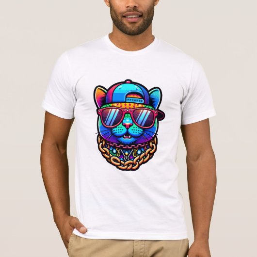 Bunte Partykatze T-shirt (Voorkant)
