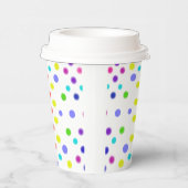 Bunte Punkte  Papieren Bekers (Rechts)