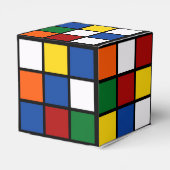 Bunte Quadrate Kubisch Bedankdoosjes (Achterkant)