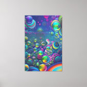 Bunte Seifenblasen Canvas Afdruk (Voorkant)