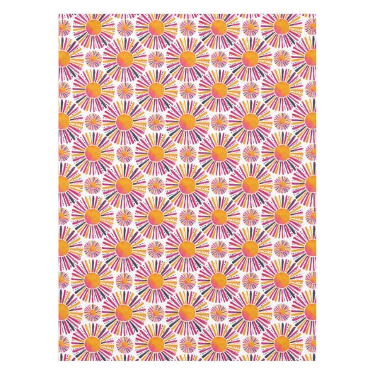 Bunte Sonne- Aquarellstil Tafelkleed (Voorkant)