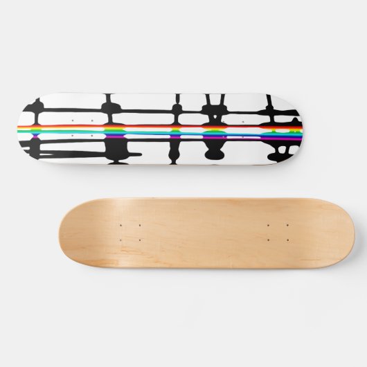 Bunte Streifen Persoonlijk Skateboard (Horizontaal)