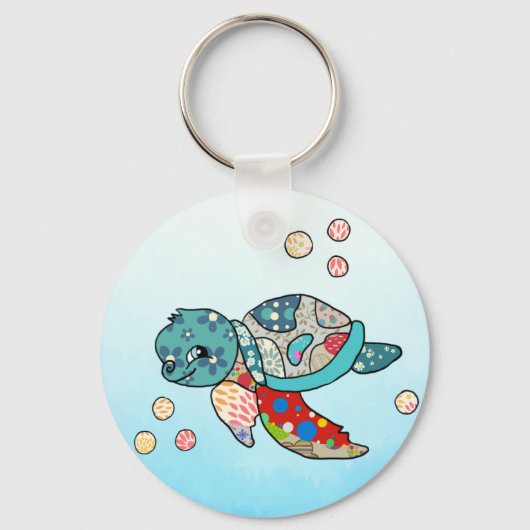 bunte Wasserschildkröte Sleutelhanger (Voorkant)