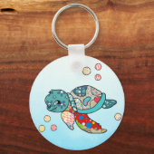 bunte Wasserschildkröte Sleutelhanger (Voorkant)