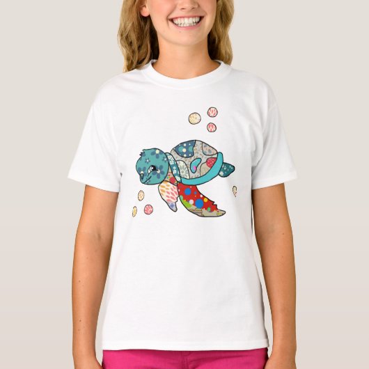 bunte Wasserschildkröte T-shirt (Voorkant)