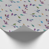 Bunte Zweige/Blätter Cadeaupapier (Hoek)