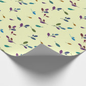 Bunte Zweige/Blätter Cadeaupapier (Hoek)