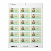Bunter Affe Etiket (Full Sheet)