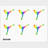 Bunter Eiskunstlauf Regenbogen Sticker (Vel)