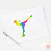 Bunter Eiskunstlauf Regenbogen Sticker (Envelop)