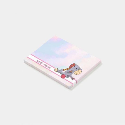 bunter Elefant Klebezettel Post-it® Notes (Schuin)