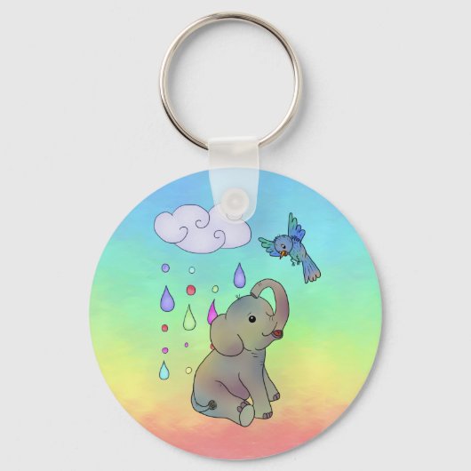 Bunter Elefant Sleutelhanger (Voorkant)