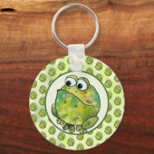 Bunter Frosch Postkarte Schlüsselanhänger Sleutelhanger (Voorkant)