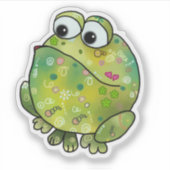 Bunter Frosch Sticker (Voorkant)