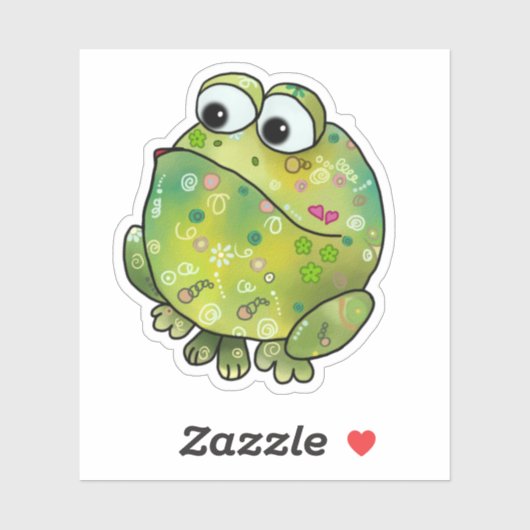 Bunter Frosch Sticker (Vel)