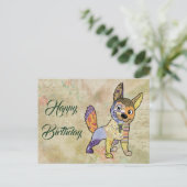 bunter Hund Briefkaart (Staand voorkant)