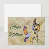 bunter Hund Briefkaart (Voorkant / Achterkant)