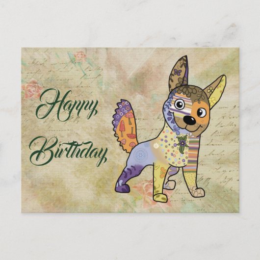 bunter Hund Briefkaart (Voorkant)