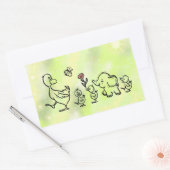 bunter Lauf  Rechthoekige Sticker (Envelop)
