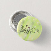 bunter Lauf Ronde Button 3,2 Cm (Voorkant /achterkant)