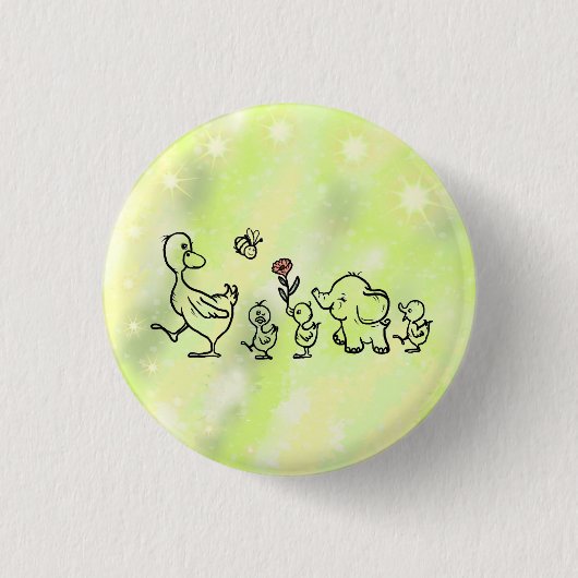 bunter Lauf Ronde Button 3,2 Cm (Voorkant)