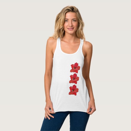 Bunter Mohn Tank Top (Volledige Voorkant)