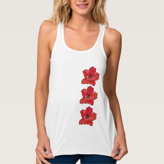 Bunter Mohn Tank Top (Voorkant)