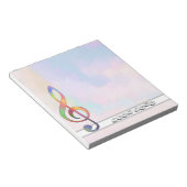 bunter Notenschlüssel Notitieblok (Schuin)