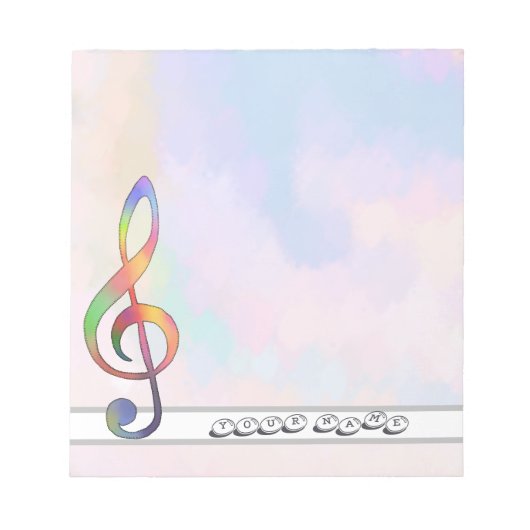 bunter Notenschlüssel Notitieblok (Voorkant)