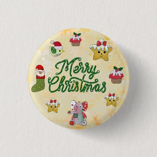Bunter Ronde Button 3,2 Cm (Voorkant)