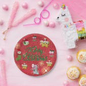 Bunter Teller Papieren Bordje (Feest)