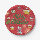 Bunter Teller Papieren Bordje (Voorkant)