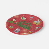 Bunter Teller Papieren Bordje (Gekanteld)