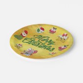 Bunter Teller Papieren Bordje (Gekanteld)