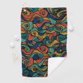 Bunters Wollmuster Paisley Golfhanddoek (Insitu)