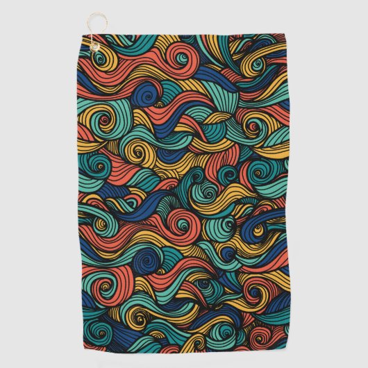 Bunters Wollmuster Paisley Golfhanddoek (Voorkant)