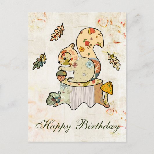 Buntes Eichhörnchen Briefkaart (Voorkant)