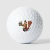 Buntes Eichhörnchen Golfball Golfballen (Voorkant)