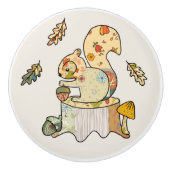 buntes Eichhörnchen Keramische Knop (Voorkant)