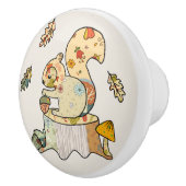 buntes Eichhörnchen Keramische Knop (Rechts)