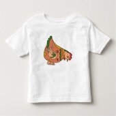 buntes Huhn Kinder Shirts (Voorkant)