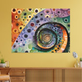 buntes Kissen Canvas Afdruk (Insitu (Woonkamer))